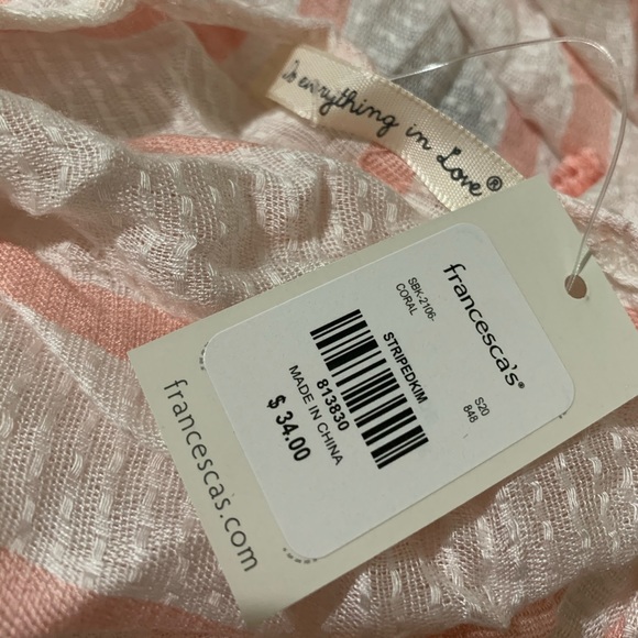 Lightweight Striped Tassel Kimono NWT - Picture 11 of 16